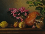 still life with pumpkin