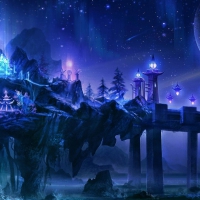 asian castle and bridge