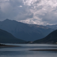 Abraham Lake and Rockies