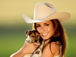 Cowgirl and Puppy