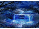 Blue Waterfall