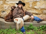 Cowgirl and Her Dog
