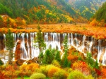 Autumn cascades