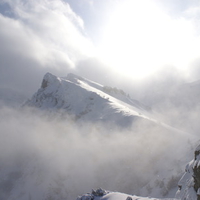 Mountains in the clouds