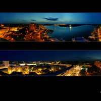 My town by night