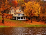 Lakeside house