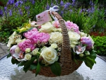 Basket with  flowers  for all my DN friends