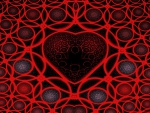 red abstract heart
