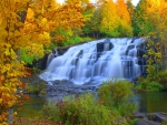 Autumn waterfall