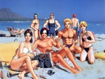 King of Fighters in relaxation at the beach