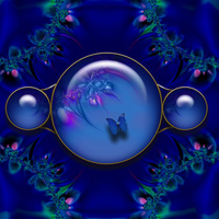 Abtract background Blue Gems