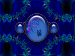 Abtract background Blue Gems