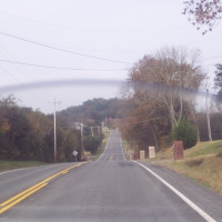 Down the road on my WideGlide!