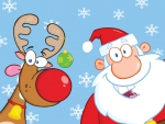 Rudolph and santa