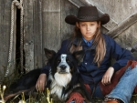 Cowgirl and Her Pal