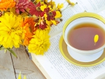 Autumn Flowers and Tea
