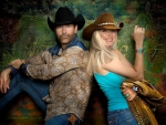 Cowboy Keith Burns & Cowgirl Michelle Poe