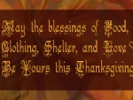 Thanksgiving Blessings