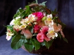 A basket of lovely  flowers