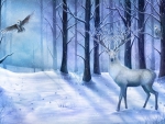 The white stag of winter