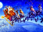 SANTA and his SLEIGH