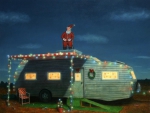 Trailer house christmas