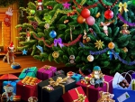 Under the Christmas tree