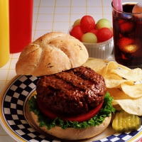 Hamburger and Coke