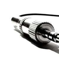 Close Up Audio Jack on White