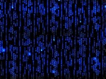 The Matrix - Blue Matrix Background