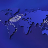 Blue Map - 1800's Boat Routes