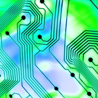 Blue/Green - Circuit Board