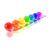 Colorful Balls - Lined Up