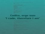 Codito Ergo Sum