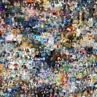 Animanga Collage Background