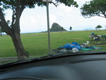 Chinaman's Hat, Kite & Wind Surfing Beach & State Park Leeward O'Ahu, Hawaii in the rain 01/06
