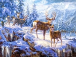 Deer in Midwinter