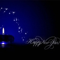New Year Candle