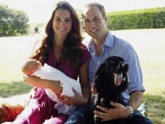 Prince George with the Duke and Duchess of Cambridge
