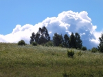Thunderstorm clouds.