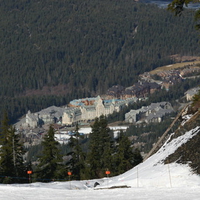 A view of the Chateau Whistler