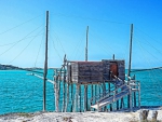 Trabucco (old fishing machine) in south italy