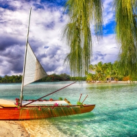 Boat on a Desert Island