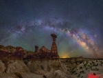 The Milky Way Over the Arizona Toadstools