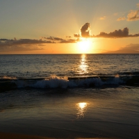 Sunset At Maui, Hawaii