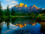 Mountain reflections