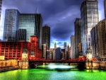 Chicago River~Saint Patrick's Day
