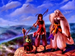 SESSHOMARU with JAKEN and RIN