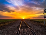 Sunset On The Rails