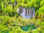 CASCADE FALLS from PLITVICE-CROATIA